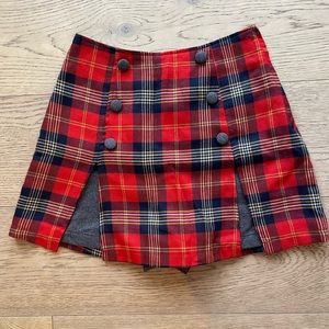 Plaid Skort size 0-2